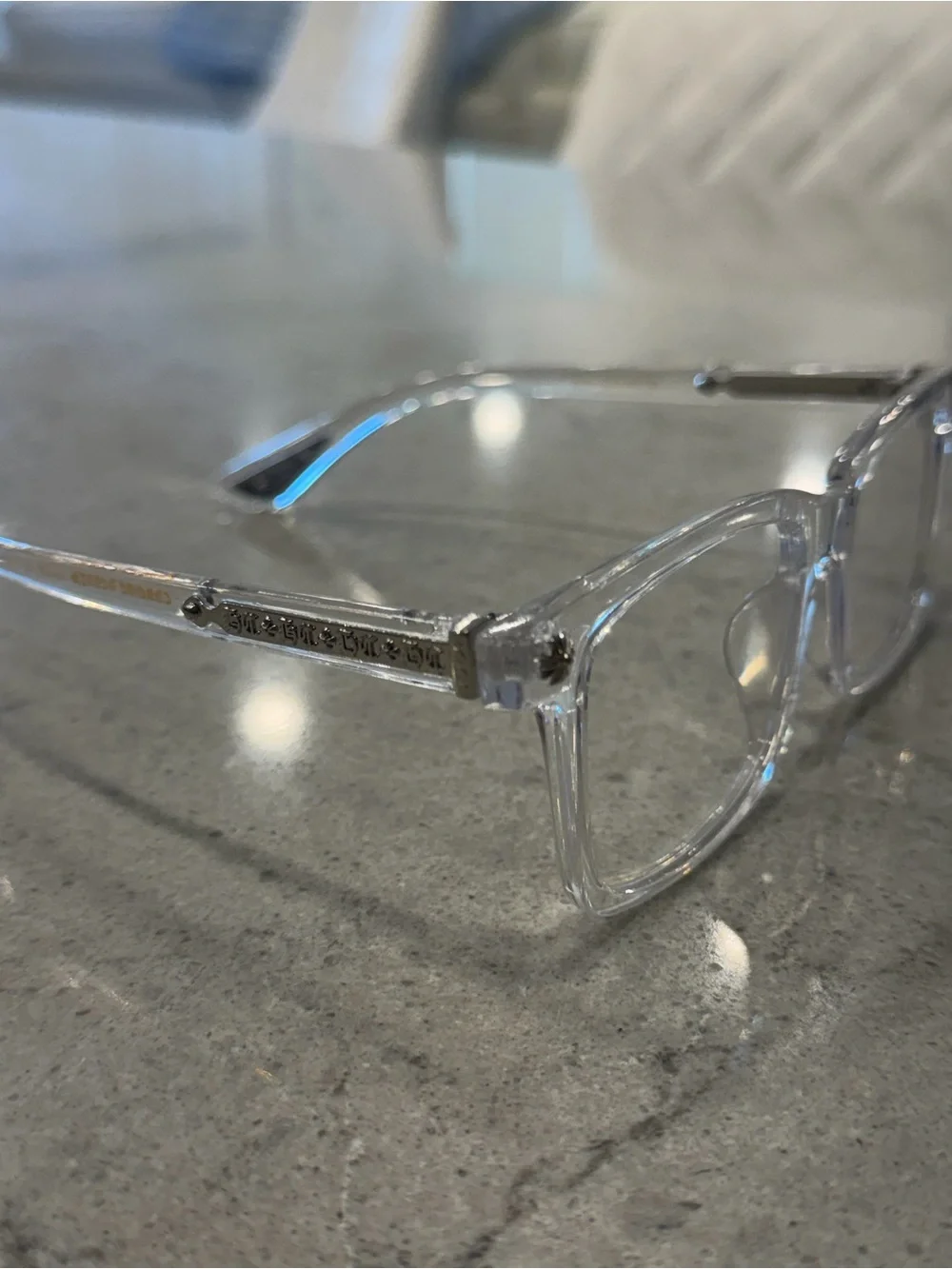 Chrome Glasses Clear